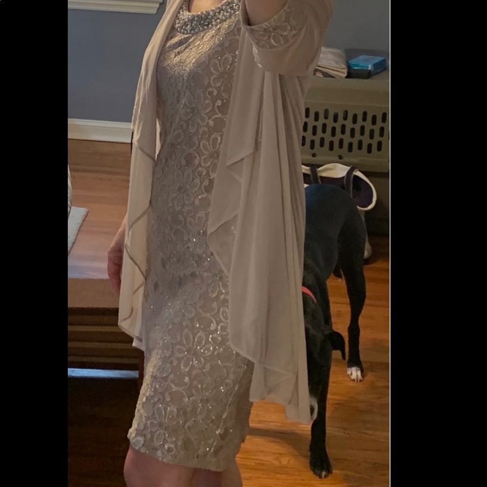 Stunning Dress NWT champagne 6